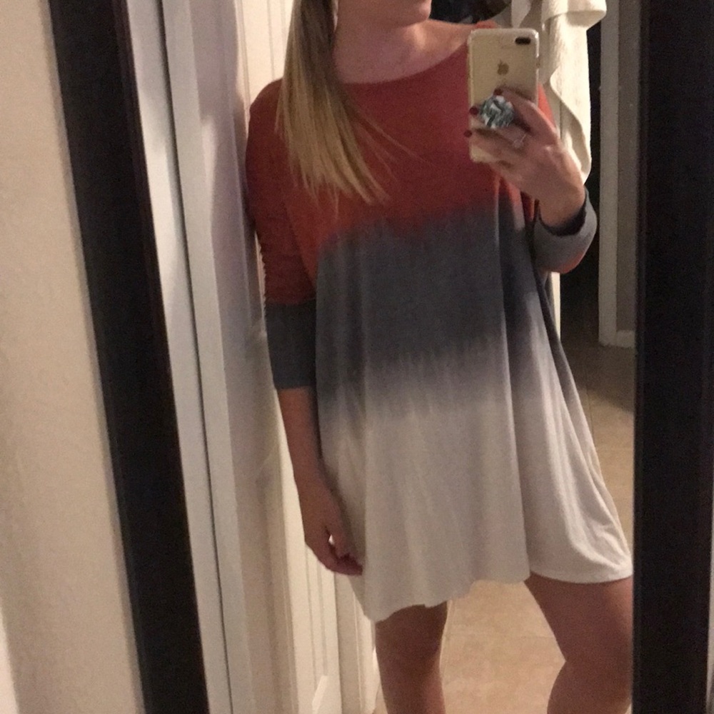 Ombré t-shirt dress